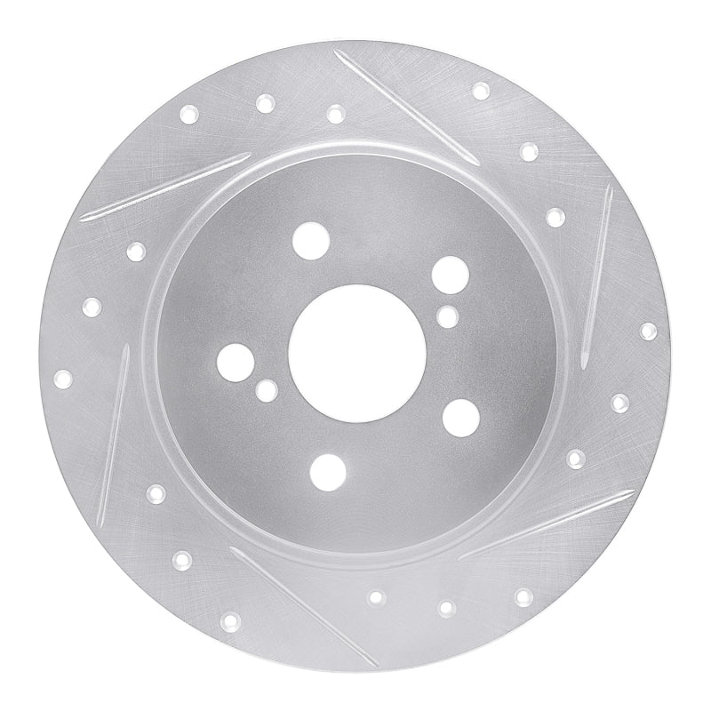DFC 09-15 Toyota Corolla (Mexico) Rear Right Drilled & Slotted Silver Brake Rotor