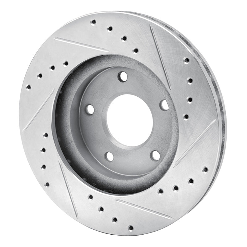 DFC 99-01 Infiniti I30 Front Left Drilled & Slotted Silver Brake Rotor