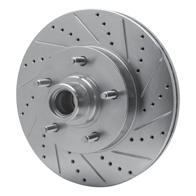 R1 04-06 Ford E-150 Club Wagon Front Right Drilled & Slotted Silver Brake Rotor