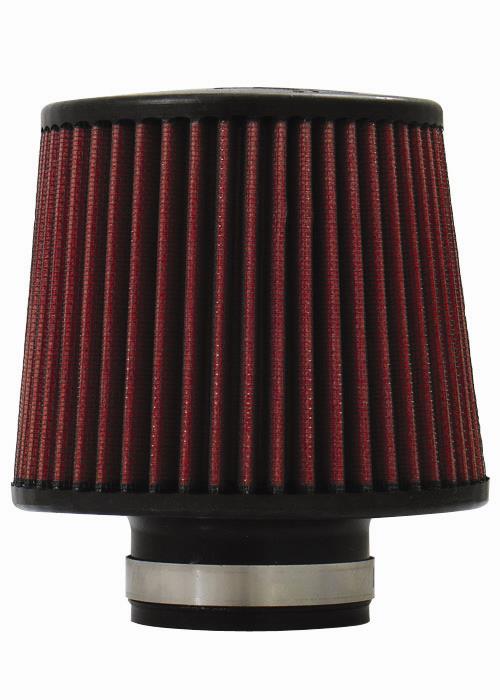 Injen High Performance Air Filter - 2.50 Black Filter 6 Base / 5 Tall / 5 Top