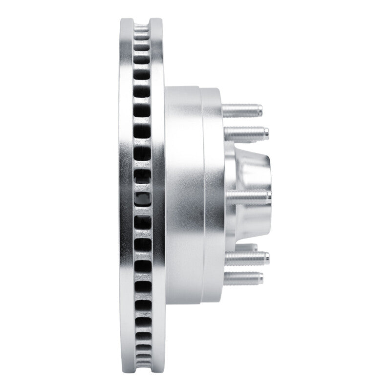 R1 08-25 Ford E-350 Super Duty Front Right Drilled & Slotted Silver Brake Rotor