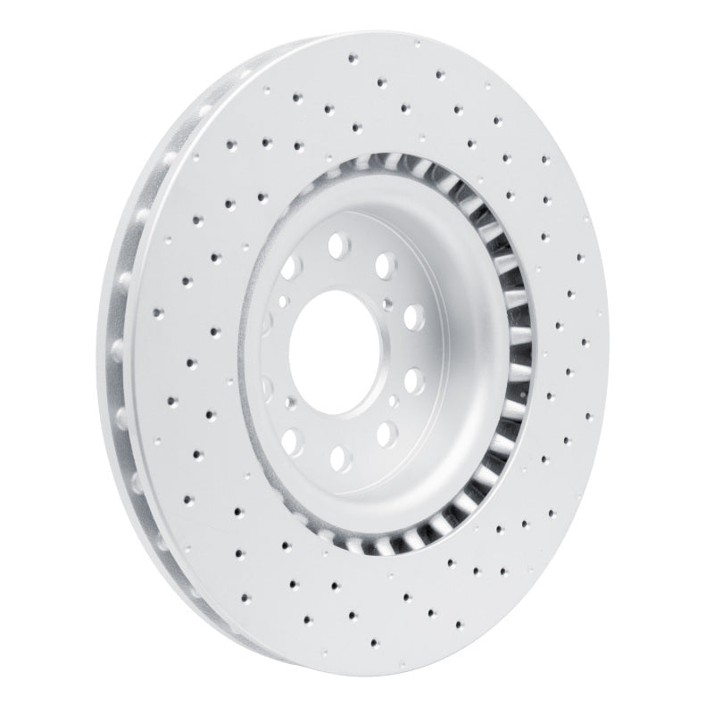 R1 17-25 Honda Civic Hatchback Front Drilled Carbon Alloy GeoMET Rotor