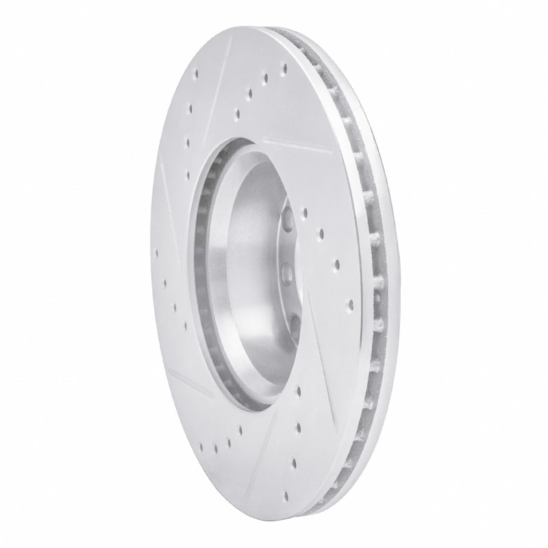R1 72-74 Mercedes-Benz 350SL Front Right Drilled & Slotted Silver Brake Rotor