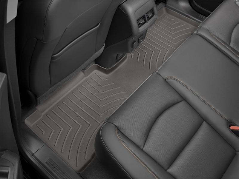 WeatherTech 2018+ Volvo XC60 Rear FloorLiner - Cocoa (Standard Drivetrain)