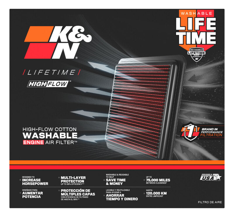 K&N 20-22 BMW M3 L6 3.0L F/I Replacement Air Filter
