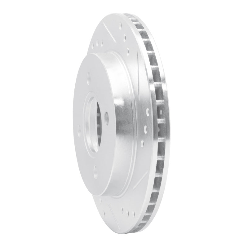 DFC 95-04 Ford Contour Rear Right Drilled & Slotted Silver Brake Rotor