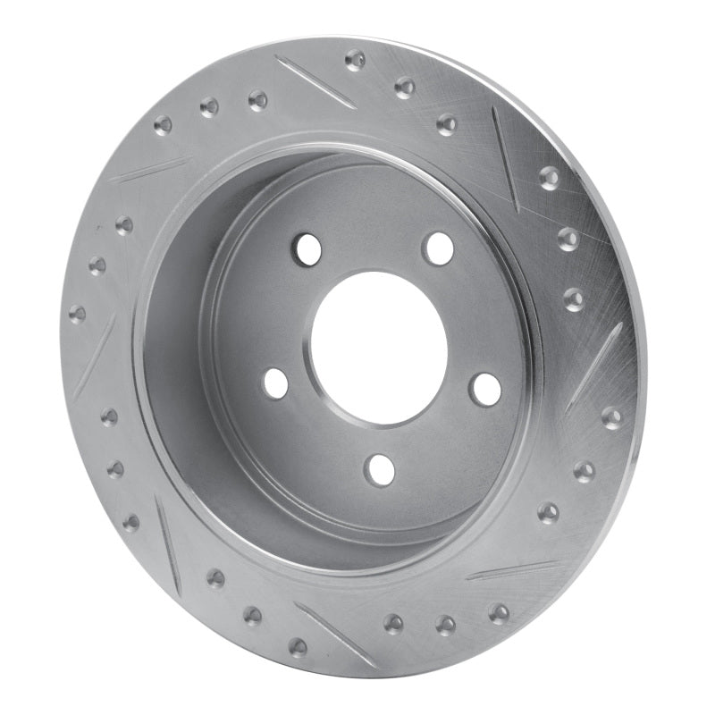 DFC 95-02 Ford Explorer Rear Left Drilled & Slotted Silver Brake Rotor