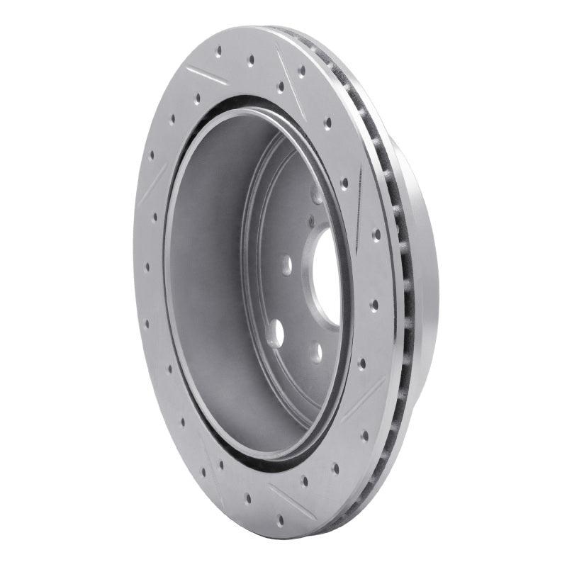 R1 10-25 Scion FR-S Rear Left Drilled & Slotted Silver Brake Rotor