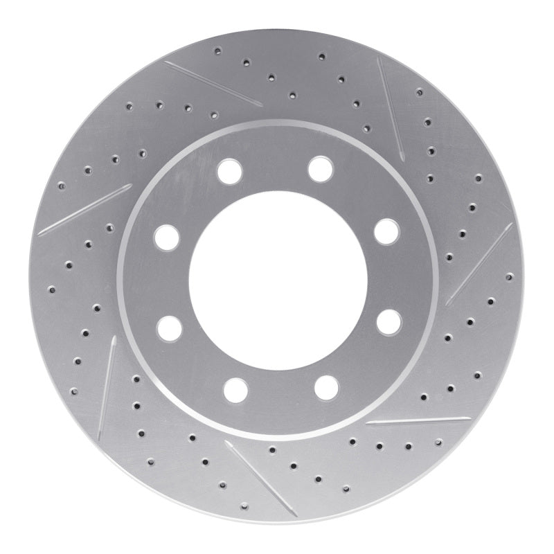 R1 19-25 Ram 3500 Rear Right Drilled & Slotted Geo-Carbon Rotor