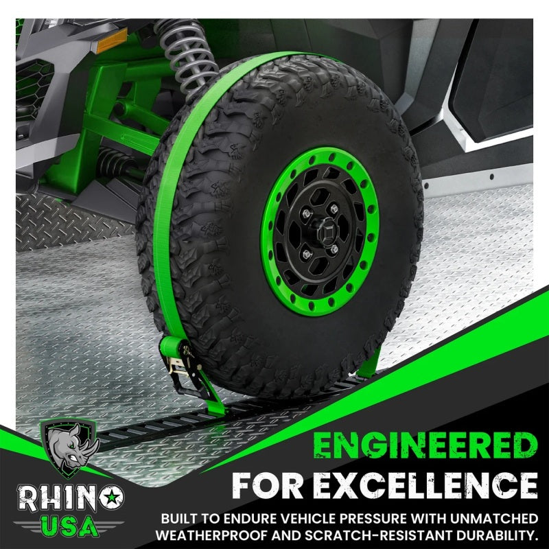 Rhino USA 5Ft E-Track Tie-Down Rails, Silver (2 Pack)