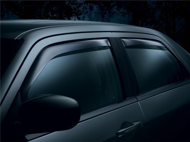 WeatherTech 12-14 Subaru Impreza (Hatchbk)/ 13+ XV Crosstrek Fr & Rr Side Wndw Deflectors - Dark Smk
