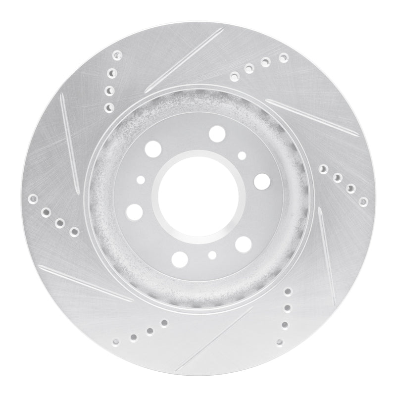 R1 06-09 Buick TERRAZA Front Right Drilled & Slotted Silver Brake Rotor