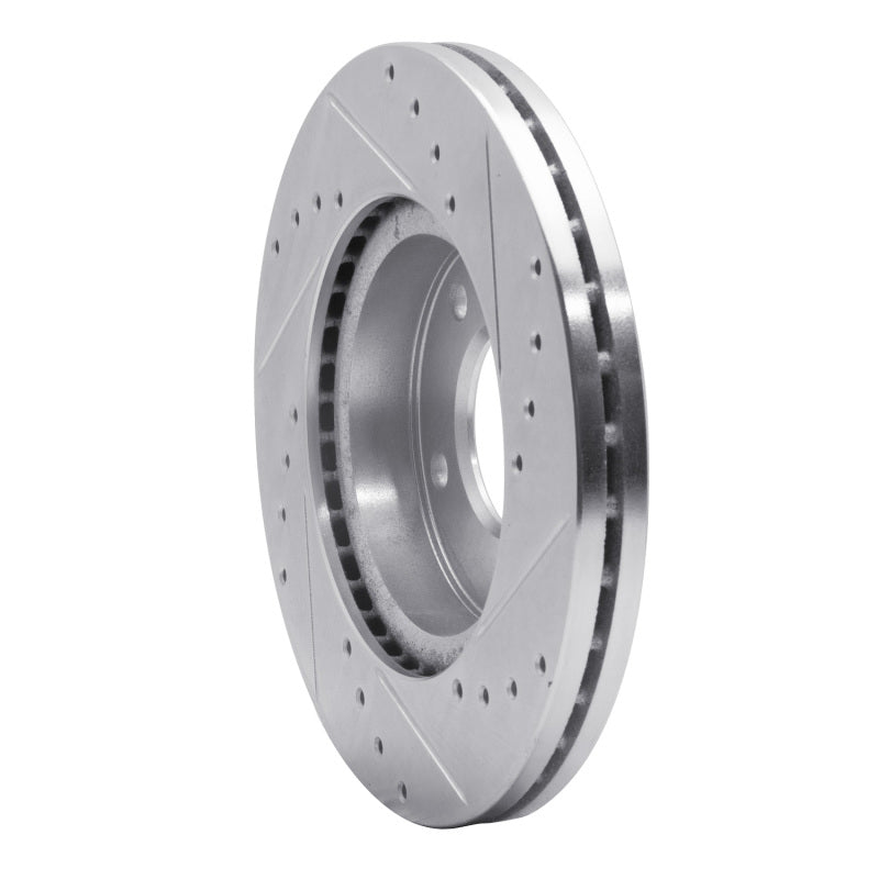 DFC 02-02 Kia Sedona Front Left Drilled & Slotted Silver Brake Rotor