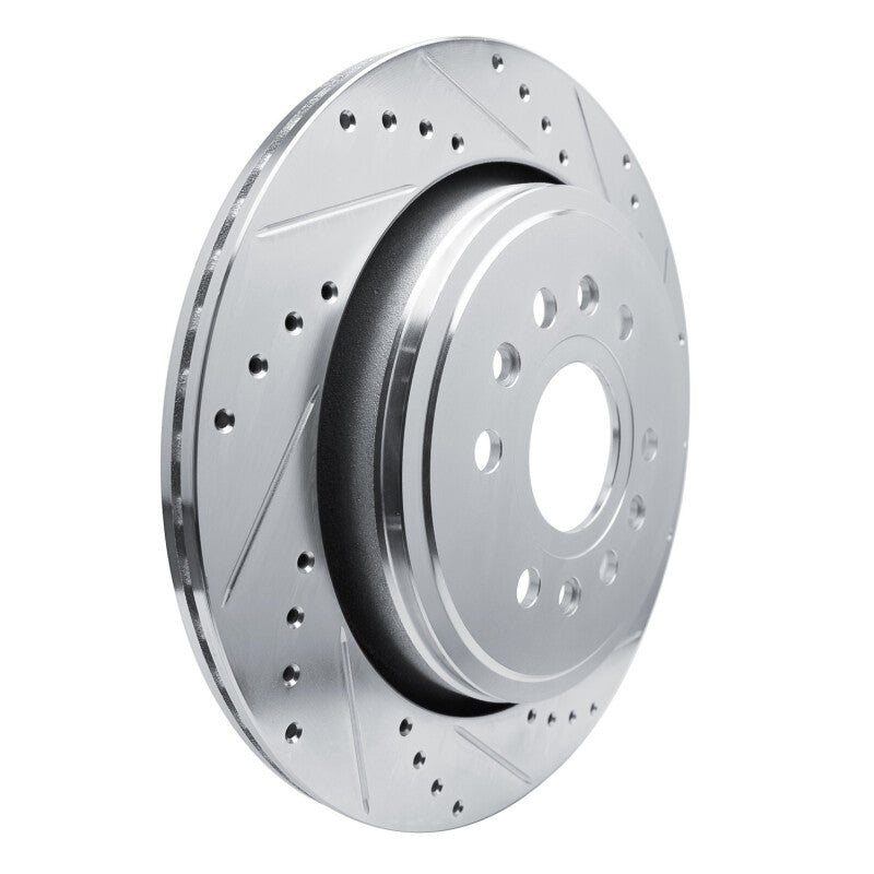 DFC 21-25 Jeep Grand Wagoneer Rear Right Drilled & Slotted Silver Brake Rotor