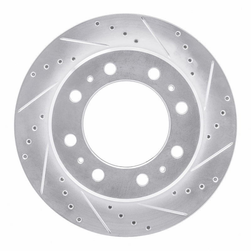 DFC 09-25 Dodge Ram 3500 Rear Right Drilled & Slotted Silver Brake Rotor