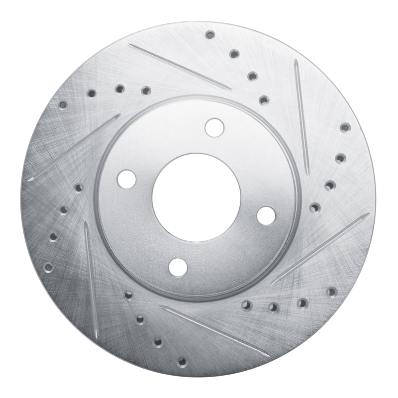 DFC 17-18 Chevrolet Spark (Mexico) Front Right Drilled & Slotted Silver Brake Rotor