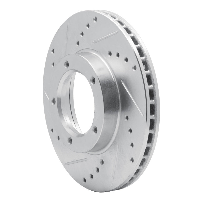 DFC 84-95 Toyota Pickup Front Left Drilled & Slotted Silver Brake Rotor