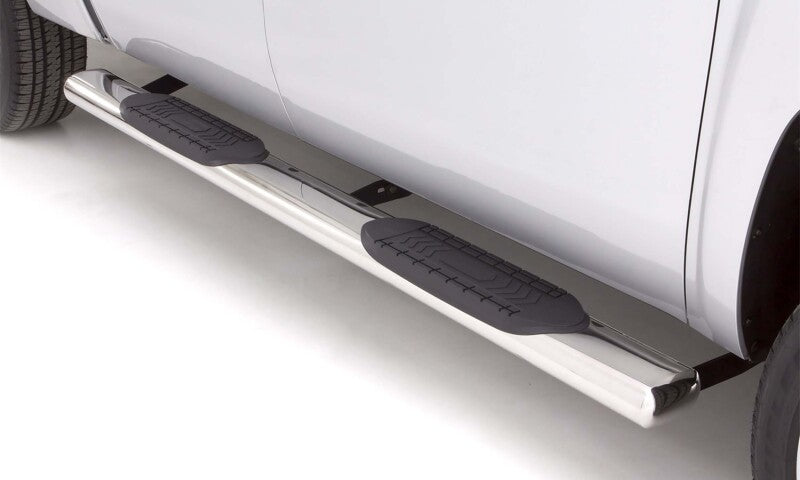 Lund 2019 Ram 1500 Extended Cab Pickup 6in. Oval Straight SS Nerf Bars - Polished Stainless
