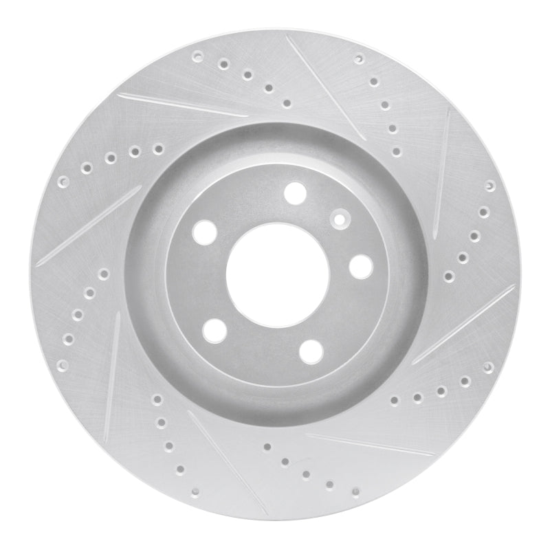 DFC 05-11 Audi A6 Quattro Front Right Drilled & Slotted Silver Brake Rotor