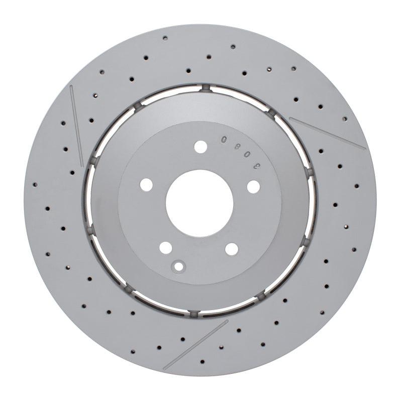 R1 06-11 Mercedes-Benz SLK55 AMG Front Drilled & Slotted Carbon Alloy GeoMET Rotor