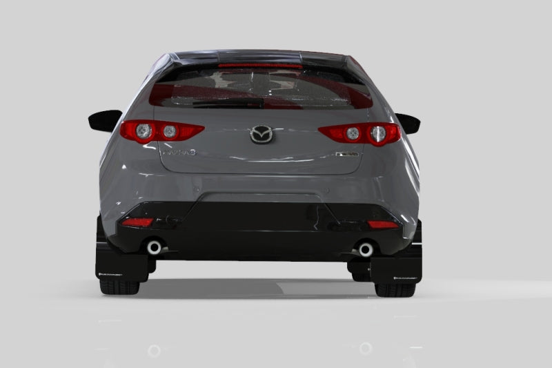 Rally Armor 19-26 Mazda3 Hatchback Red UR Mud Flap w/White Logo
