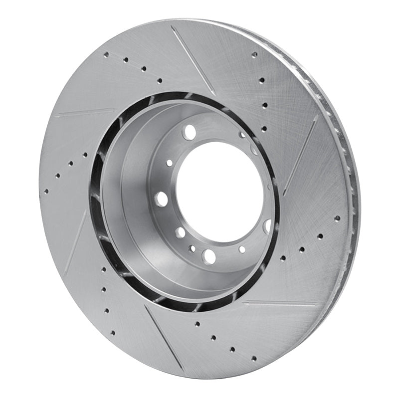 DFC 99-23 Porsche 911 Left Rear Drilled & Slotted Silver Brake Rotor