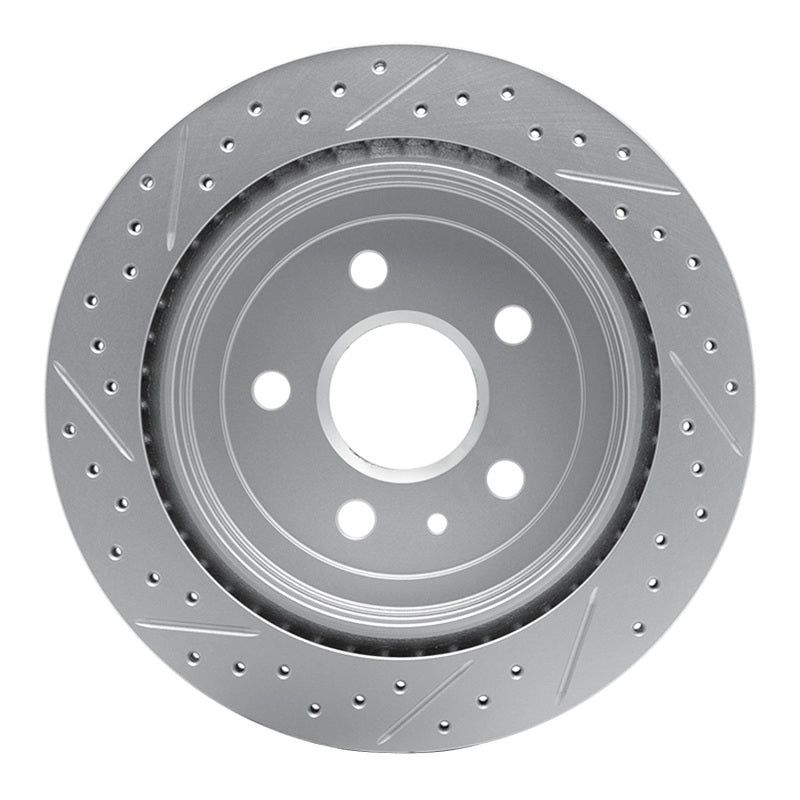 R1 08-19 Cadillac Cts Rear Right Drilled & Slotted Geo-Carbon Rotor