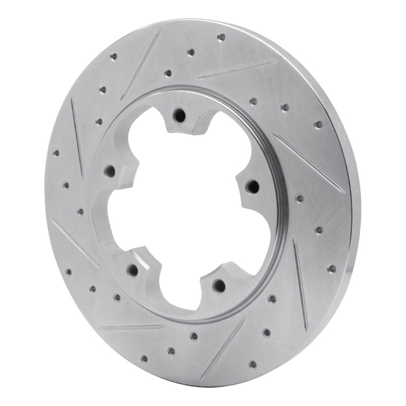 DFC 15-25 Ford Transit-350/SRW Rear Left Drilled & Slotted Silver Brake Rotor