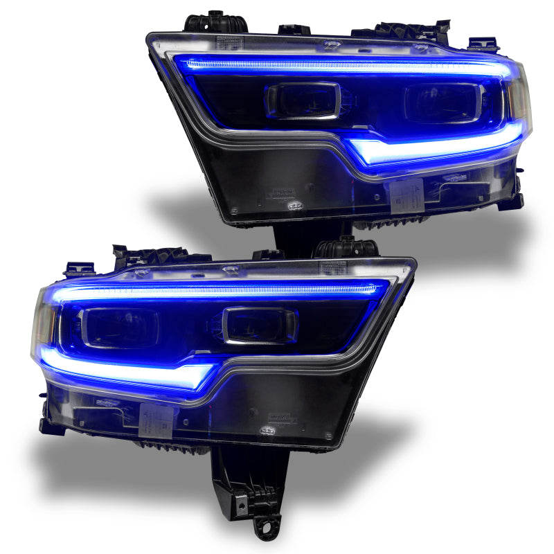 Oracle 19-21 RAM 1500 Projector LED Headlight DRL Kit - RGBW+A w/ 2.0 Controller