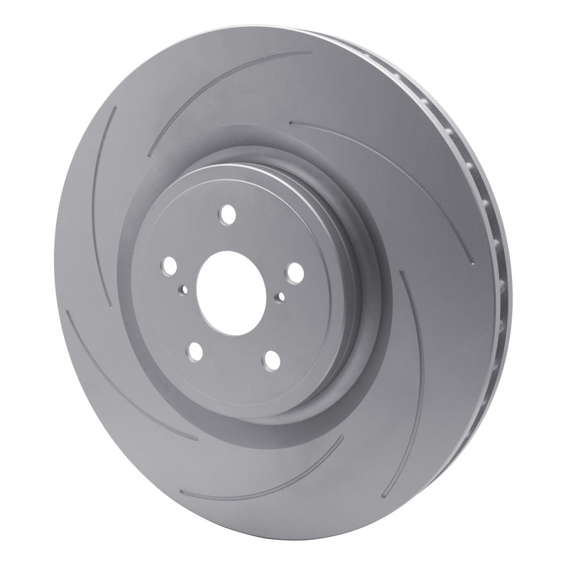 R1 15-22 Lexus RC F Left Front Slotted GeoSPEC Coated Rotor