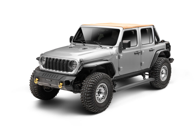 RealTruck 18-24 Jeep Wrangler 4dr VoltStep Electric Running Board Kit (Drilling Req.) - Tex. Blk