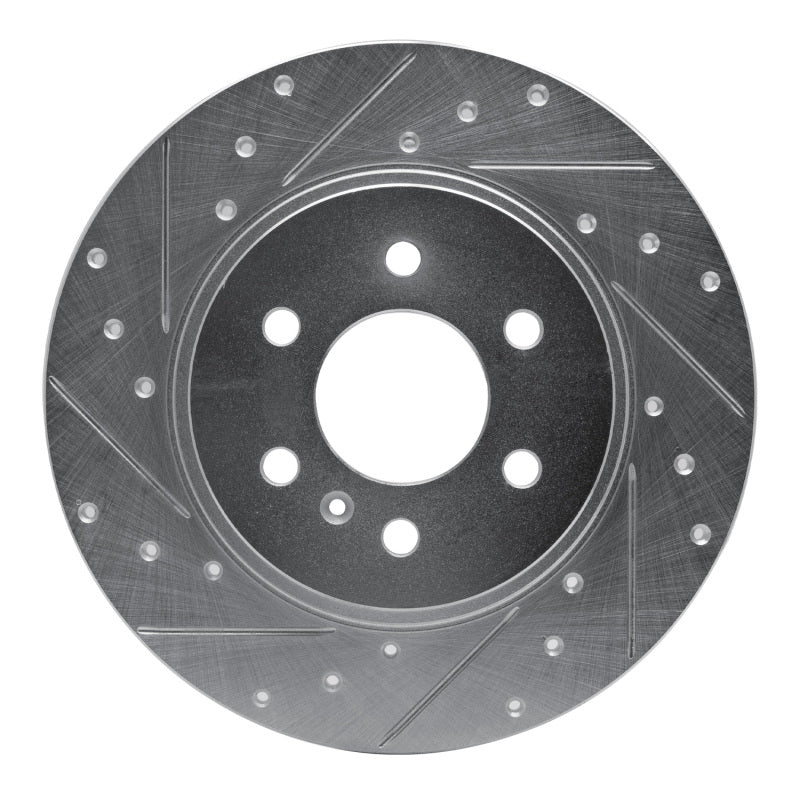 R1 06-06 Buick TERRAZA Rear Left Drilled & Slotted Silver Brake Rotor
