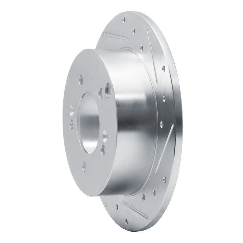 DFC 07-12 Kia Rondo (Canada) Rear Right Drilled & Slotted Silver Brake Rotor