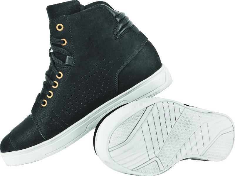 Speed and Strength Mad Dash Leather Shoes Black/White Womens Size  - 9