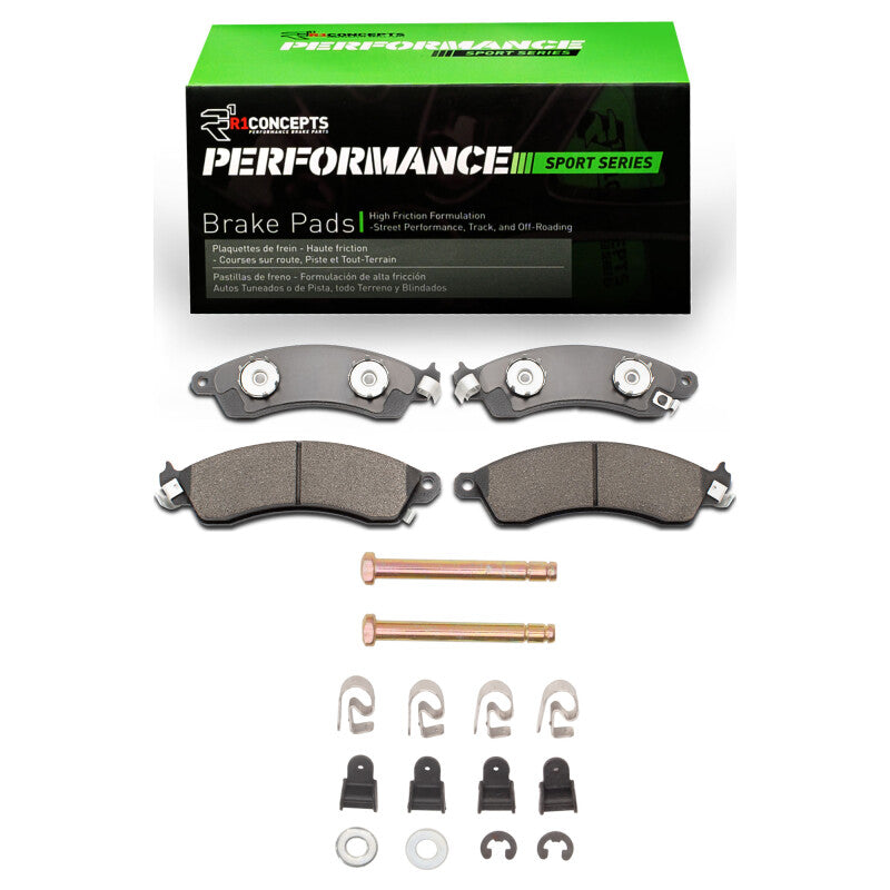 R1 1985-2004 Chevrolet Corvette Front R1 Performance Sport Pads & Hardware Kit