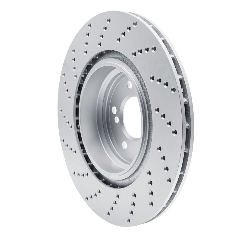 R1 06-10 BMW M6 Right Rear Drilled GeoSPEC Coated Rotor