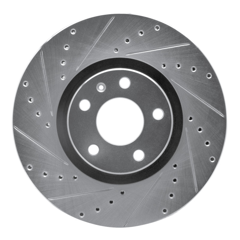 DFC 05-11 Audi A6 Quattro Front Left Drilled & Slotted Silver Brake Rotor