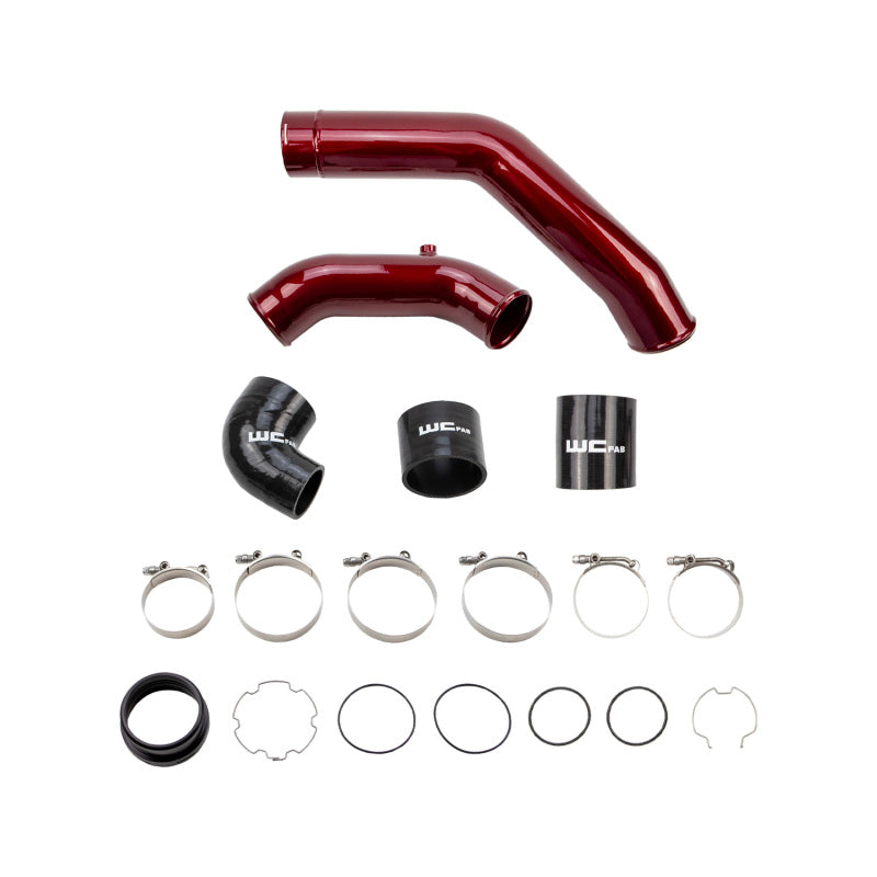 Wehrli 17-25 Ford Power Stroke 6.7L High Flow Intercooler Pipe Kit - WCFab Grey