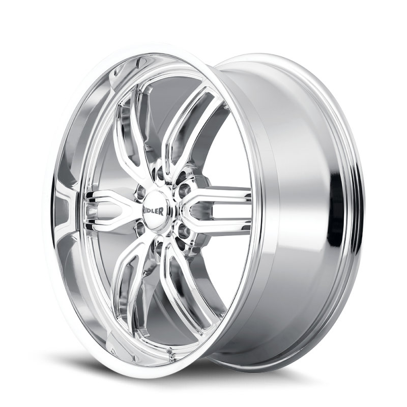 Ridler 609 20x9 / 6x139.7 BP / 30mm Offset / 106.1mm Hub Chrome Wheel