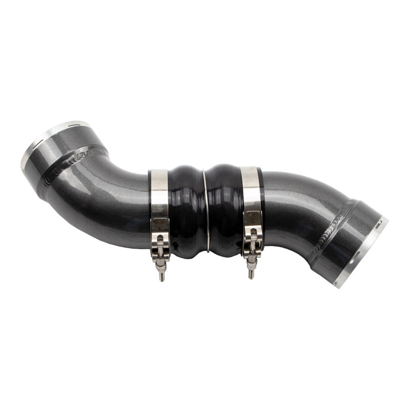 Wehrli 06-10 GM Duramax LBZ/LMM Passenger Side 3.5in Intercooler Pipe - Cat Yellow