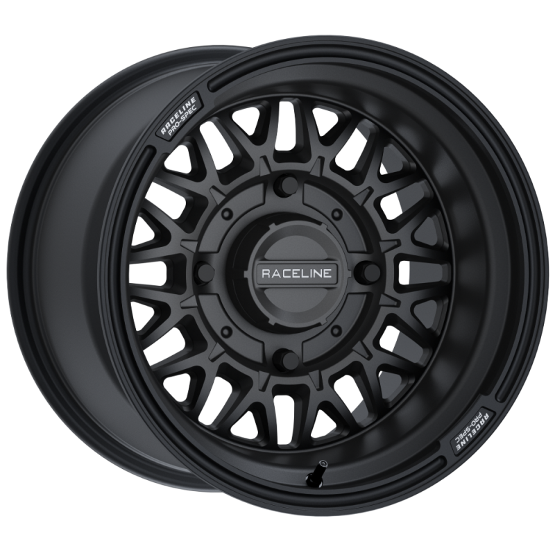 Raceline A13B Omega 15x7in/4x137 BP / 10mm Offset /110.18mm Bore - Satin Black Wheel