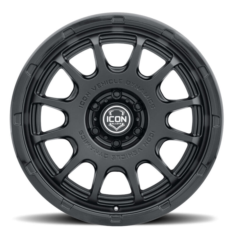 ICON Alloys Rancho 20x9 / 6x135 / 16mm / 5.625in BS DBL Black Wheel