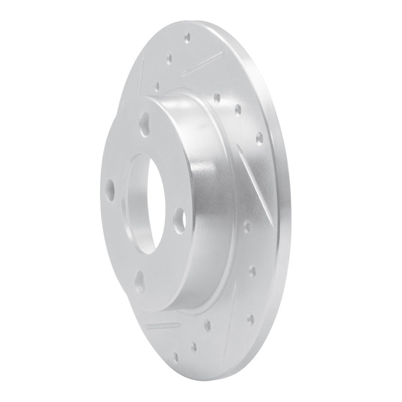 DFC 84-95 Audi 90 Quattro Rear Left Drilled & Slotted Silver Brake Rotor