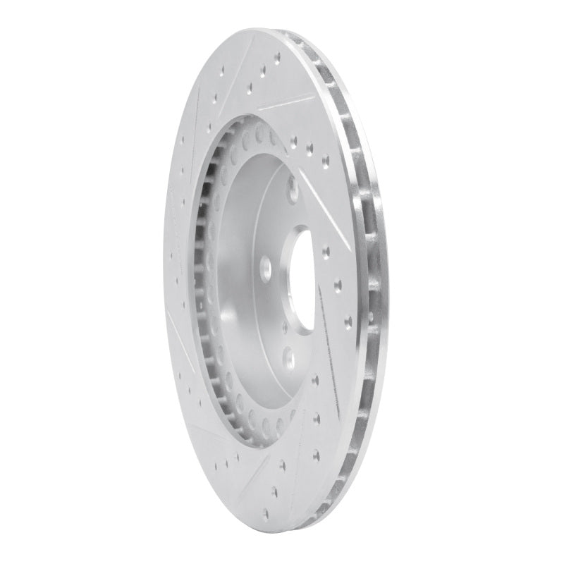 DFC 96-03 Toyota RAV4 Front Right Drilled & Slotted Silver Brake Rotor