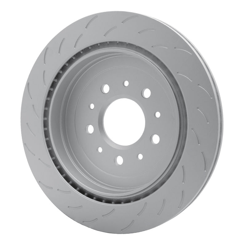 R1 16-19 Cadillac ATS Left Rear Slotted GeoSPEC Coated Rotor