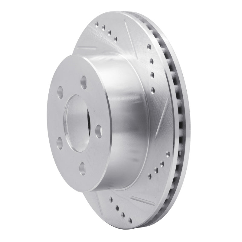 R1 99-06 Jeep TJ (Canada - See Wrangler for US) Front Right Drilled & Slotted Silver Brake Rotor