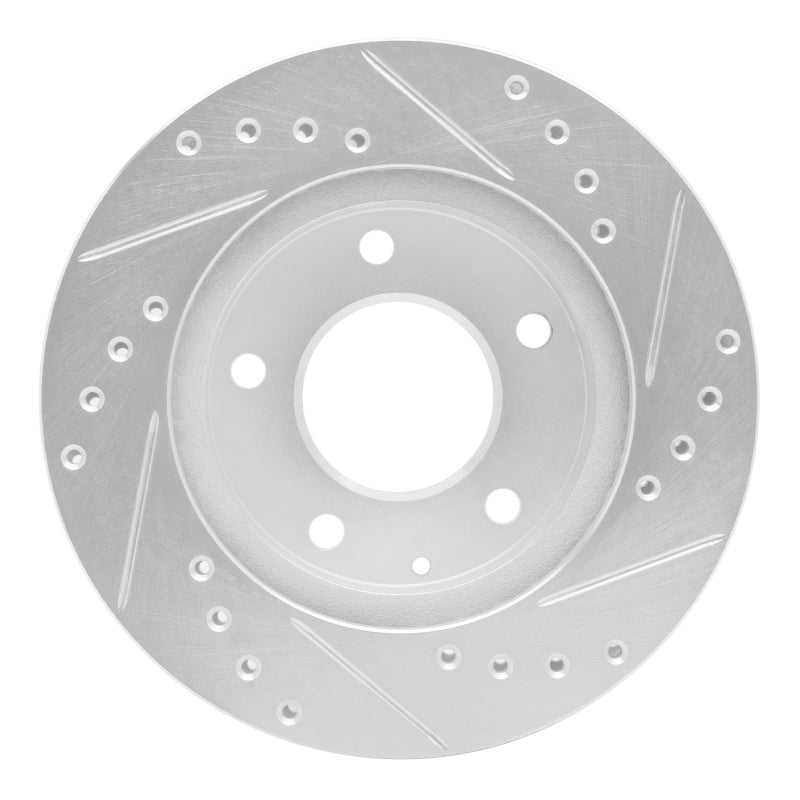 DFC 93-03 Ford Probe Front Left Drilled & Slotted Silver Brake Rotor