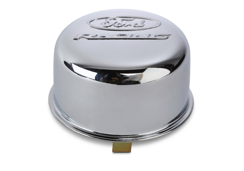 Ford Racing Chrome Breather Cap w/ Ford Racing Logo - Twist Type