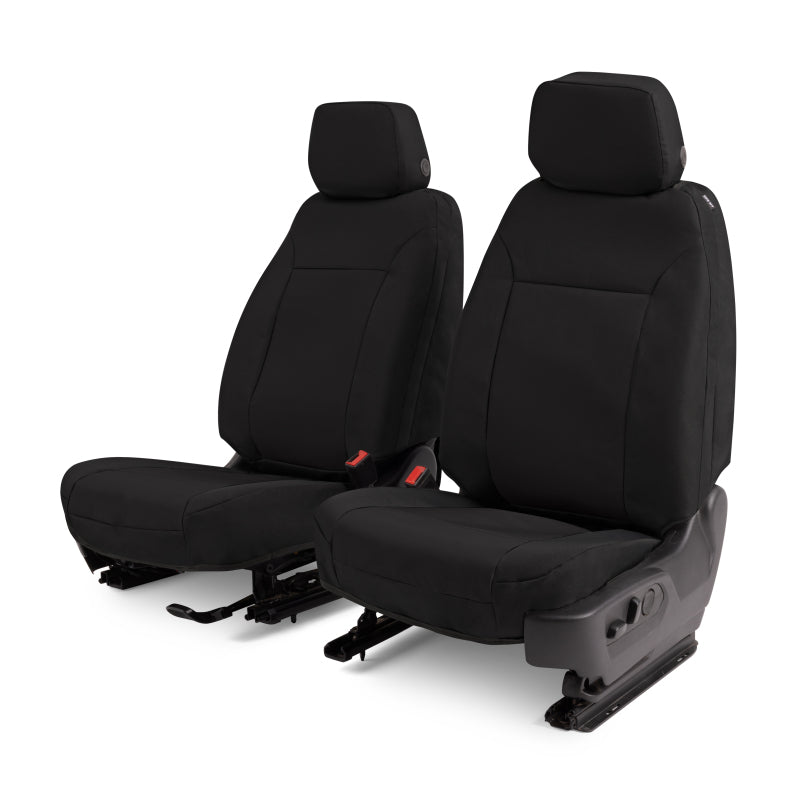 Covercraft 19-21 Chevrolet Silverado Endura PrecisionFit Custom Front Row Seat Covers - Black/Black