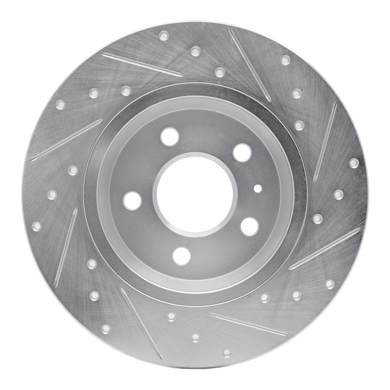 DFC 08-25 Audi A4 ALLROAD Rear Left Drilled & Slotted Silver Brake Rotor